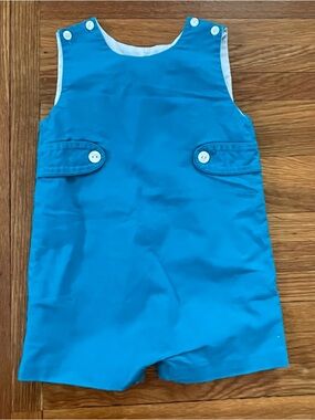 Vintage  Turquoise Kids One-Piece Romper cotton